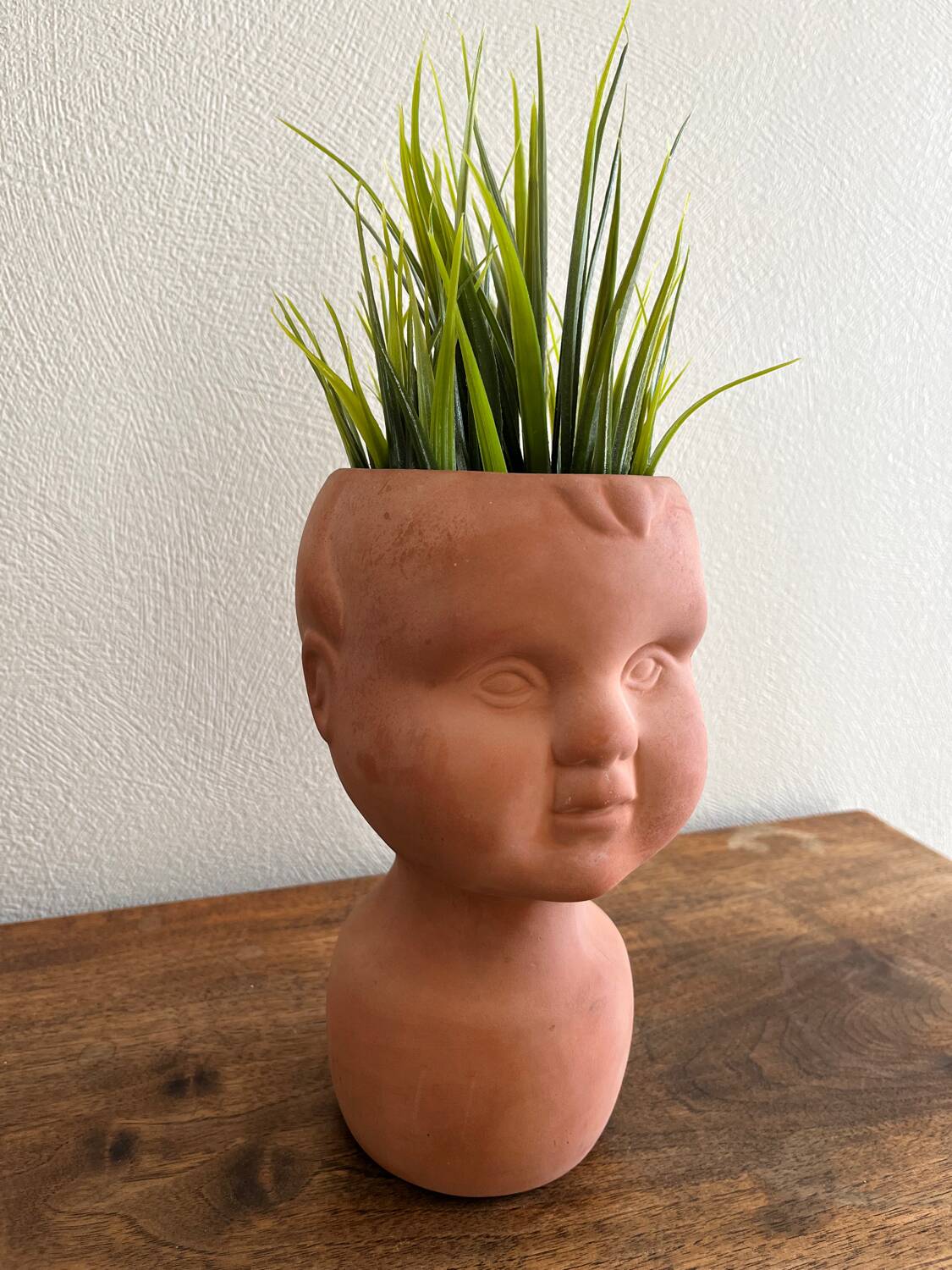 Child face head pot cover