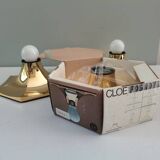 Pair of Italian wall lights by Fosnova from the 1980s.