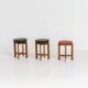 Very rare set of stools by Uno & Östen Kristiansson for Luxus Vittsjö