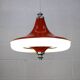 Lampe vintage de Massive Belgium, couleur orange/blanc/chrome - Belgique 1977