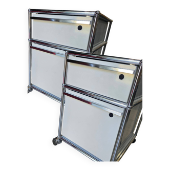 Lot de 2 caissons USM Haller