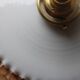 White toothed opaline hanging lamp