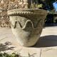 Ancient terracotta pot vase from the 19th century.
