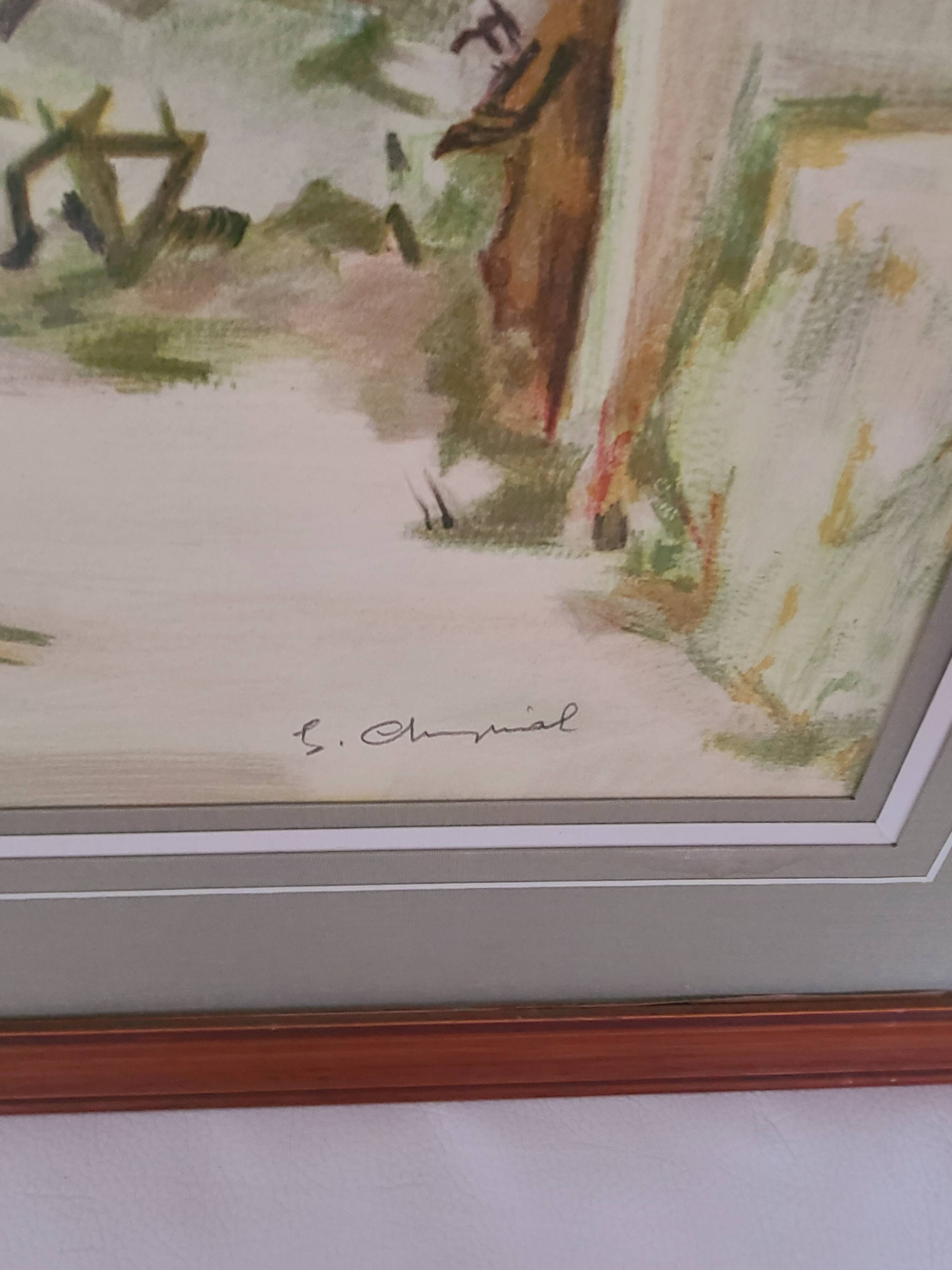 Provence by G. Cheyssial signed 110 x 79 cm