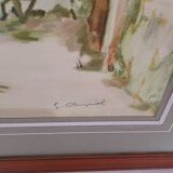 Provence by G. Cheyssial signed 110 x 79 cm