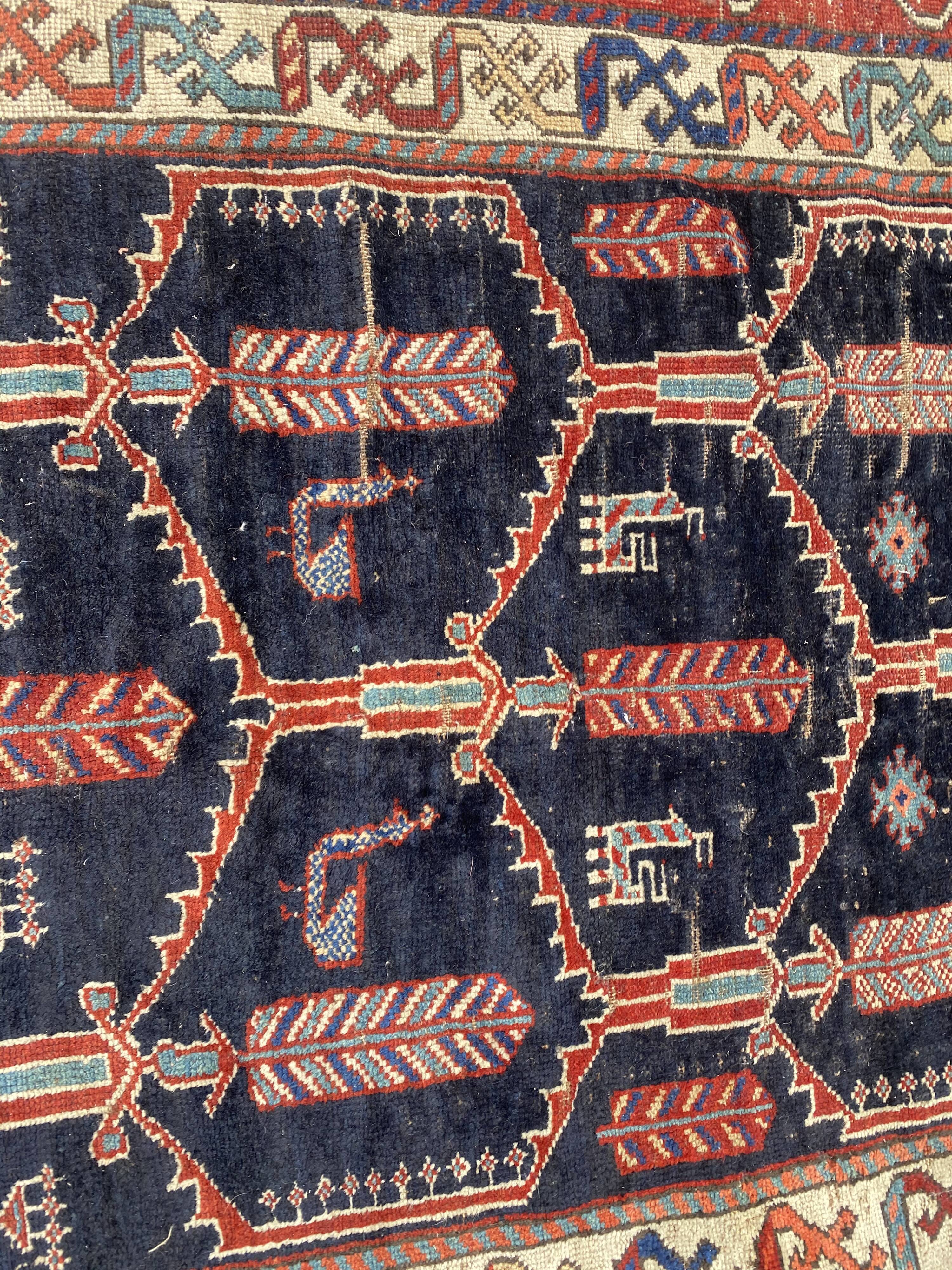 Handmade ancient Persian carpet 158x230cm