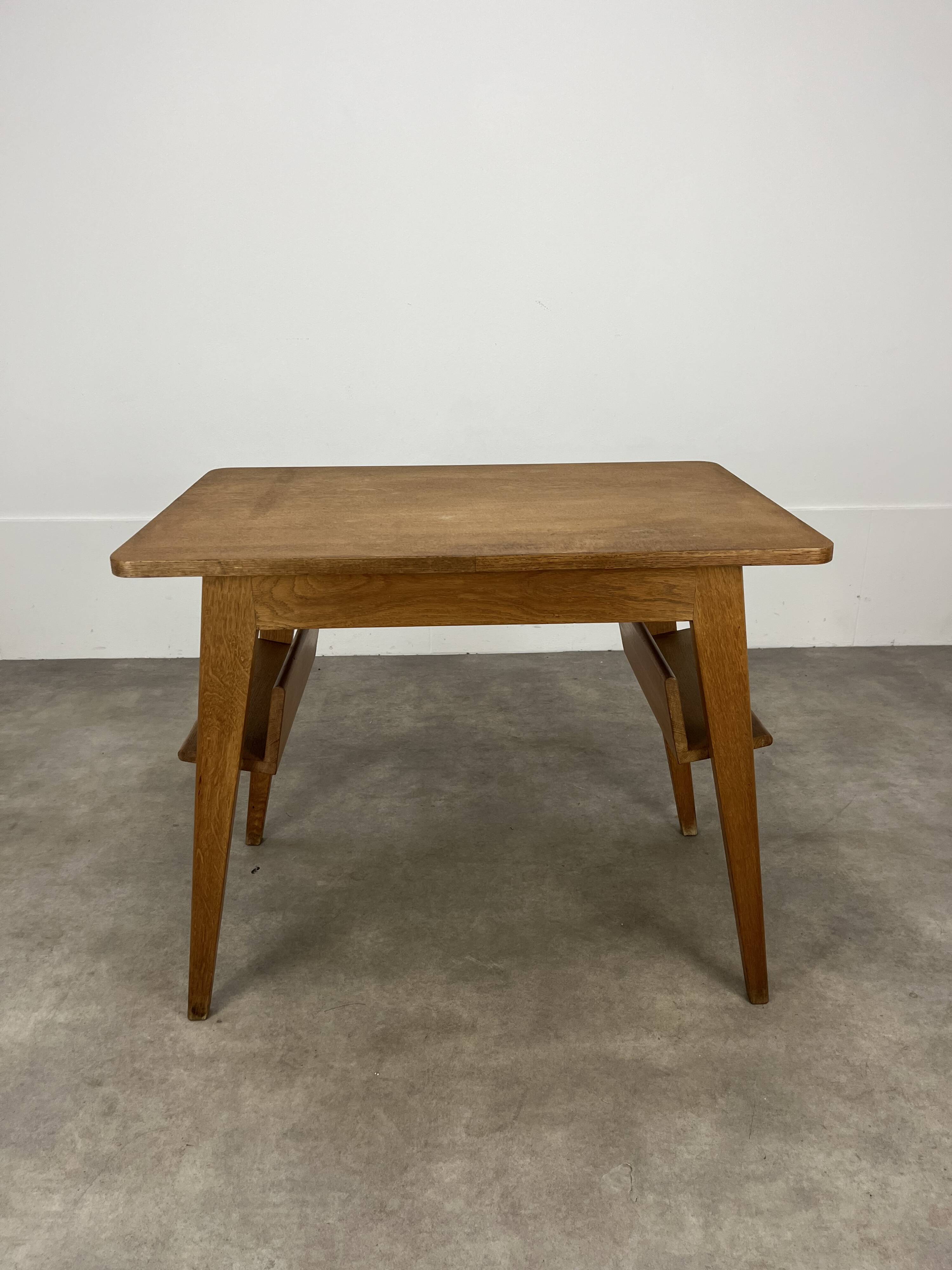 Reconstruction-style compass-legged desk, 1950s
