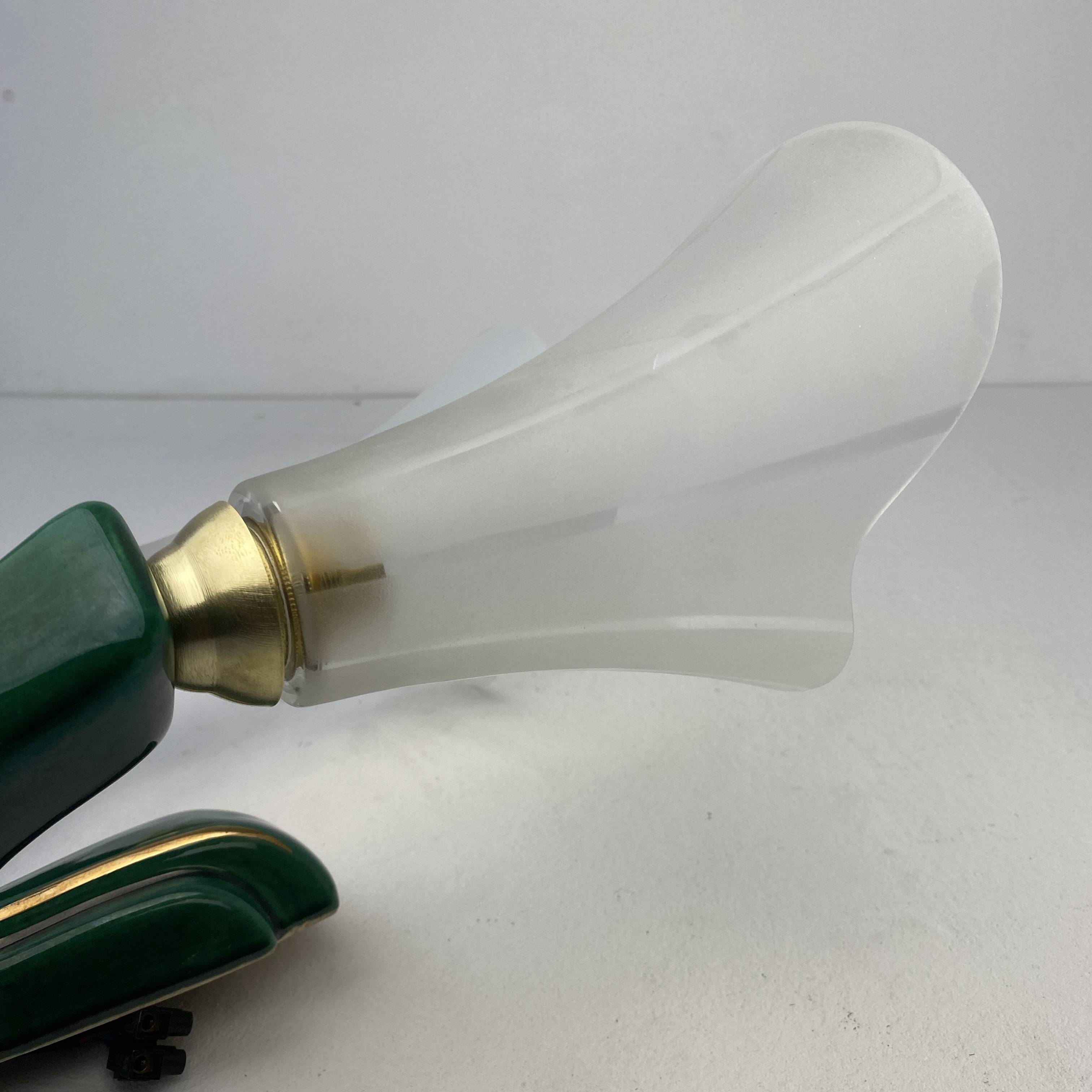 Pair of vintage ceramic wall lamps
