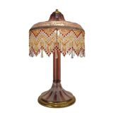 Table lamp, firmed Suberville, Art Nouveau, double glass, s. xx