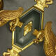 Pair of empire style swan sconces - petitot