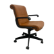 Fauteuil Richard Sapper édition Knoll cuir cognac