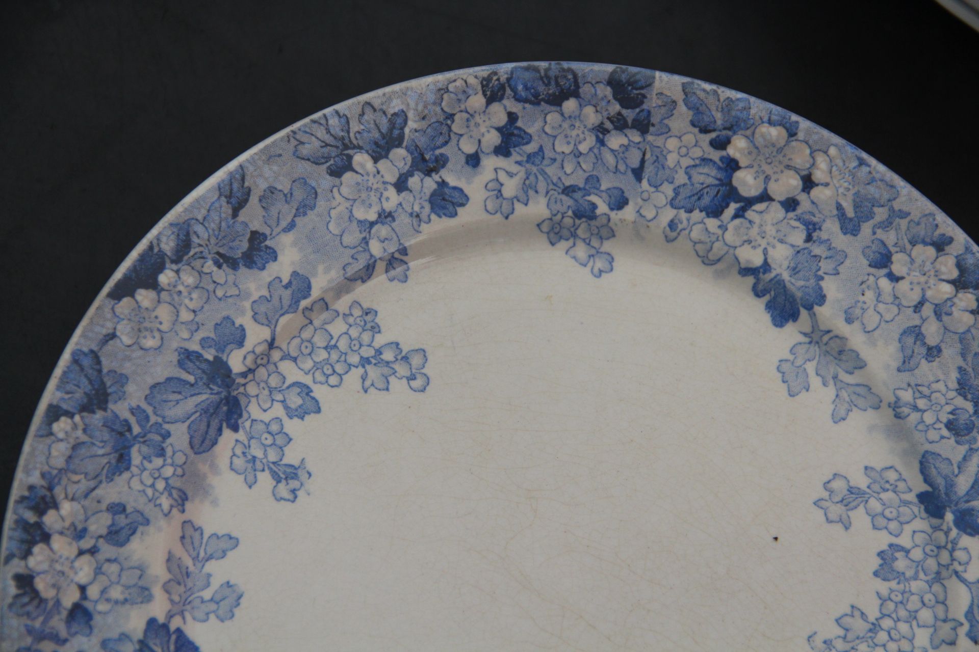 Rare plate service 6 people "Récamier" U&C Sarreguemines and Digoin late nineteenth °