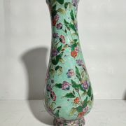 Potiche and vase chinese porcelain qing 19th family green celadon
