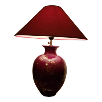 Faience lamp by Charolles Molins