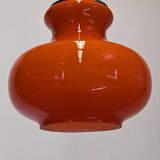 Orange opaline pendant light, 1960s-70s