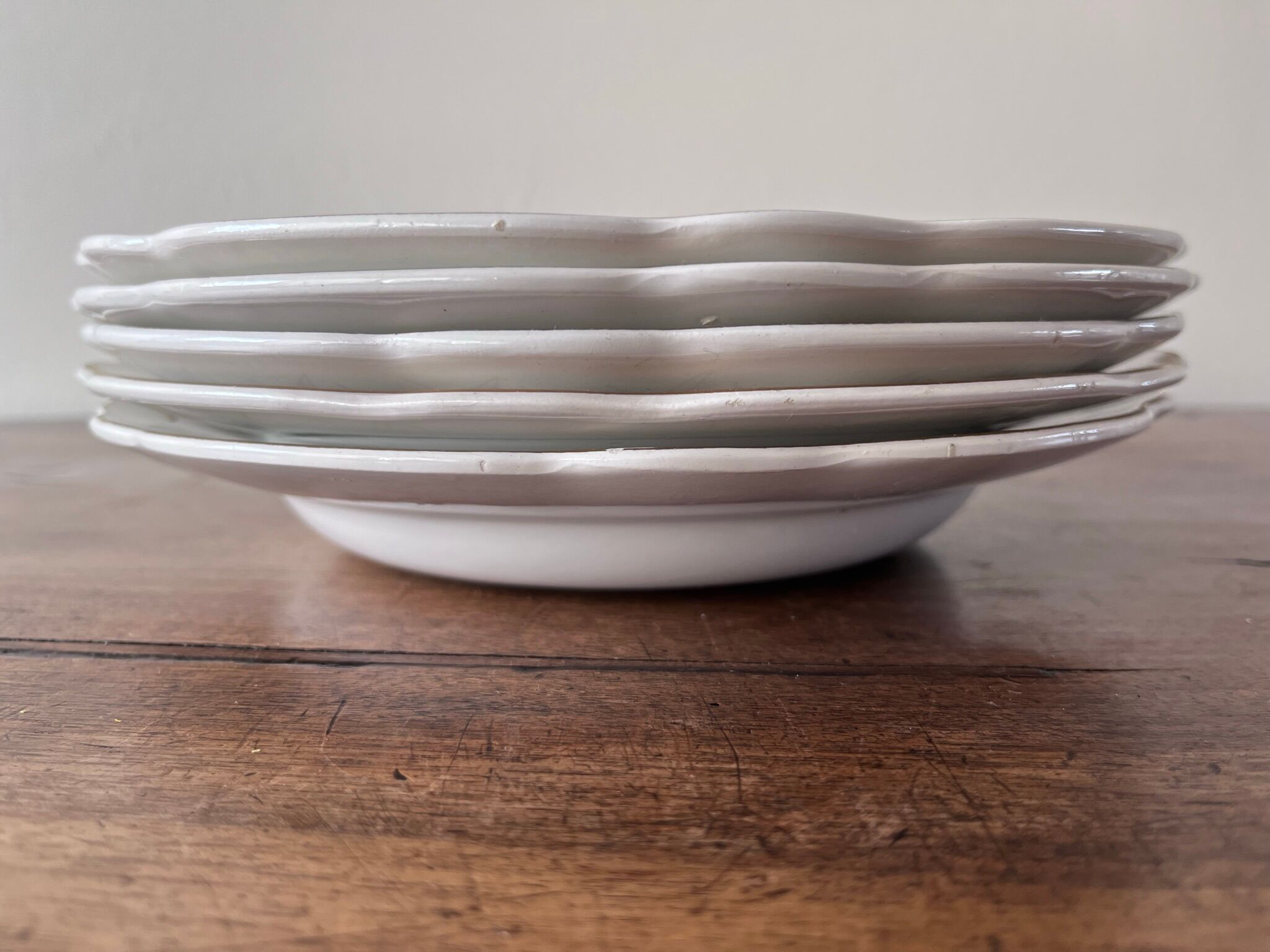 5 old hollow plates model "Oreste" by Digoin Sarreguemines