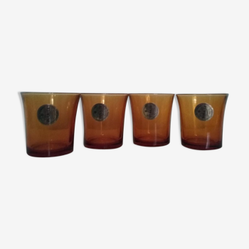 Duralex glasses in amber glass 70