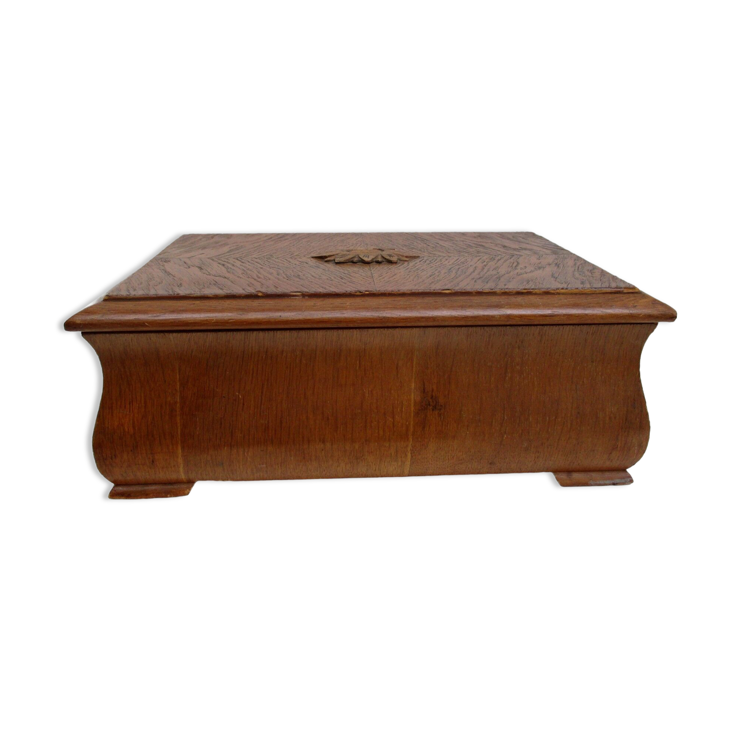 Old wooden storage box