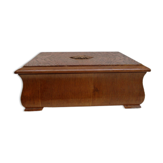 Old wooden storage box