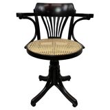 Jugendstil swivel office chair by Thonet