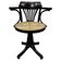Jugendstil swivel office chair by Thonet