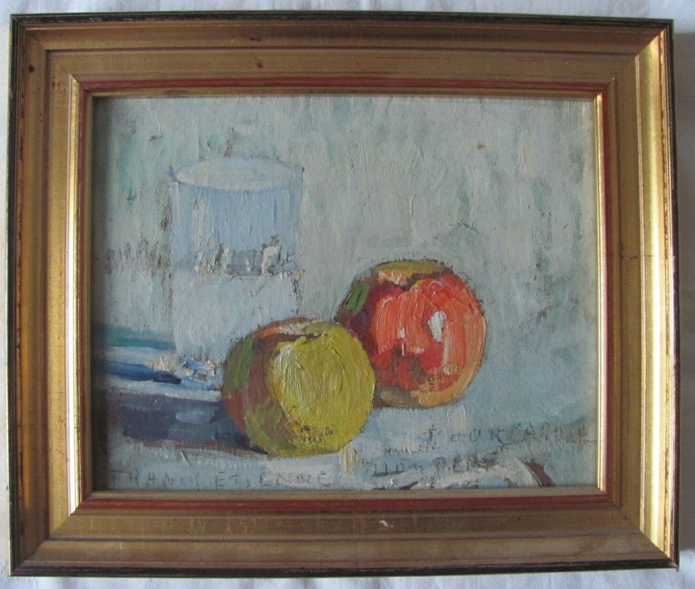 Painting - still life - Francis-Paul Etienne - 50s-60s - kitchen décor - gilded setting