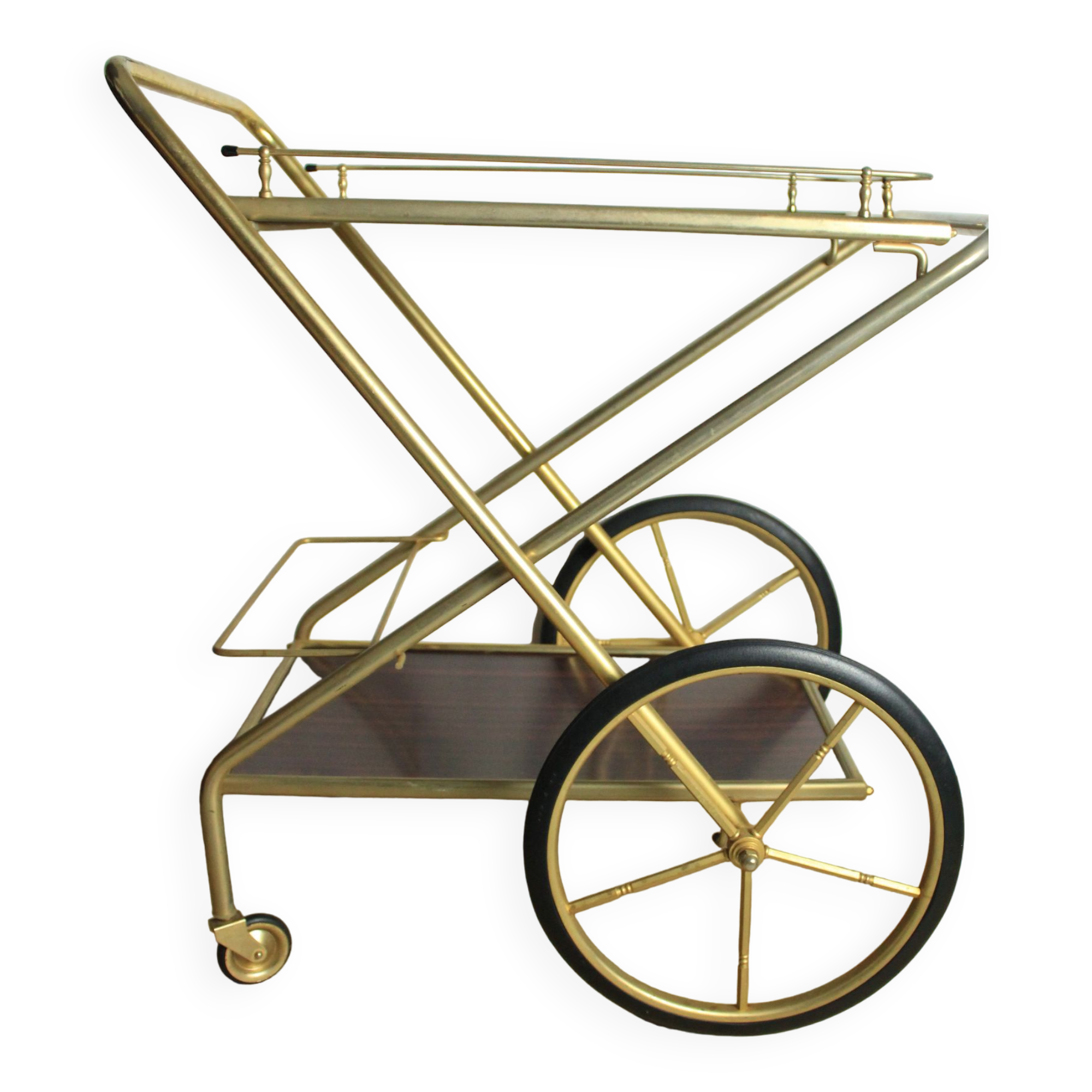 Foldable vintage bar trolley