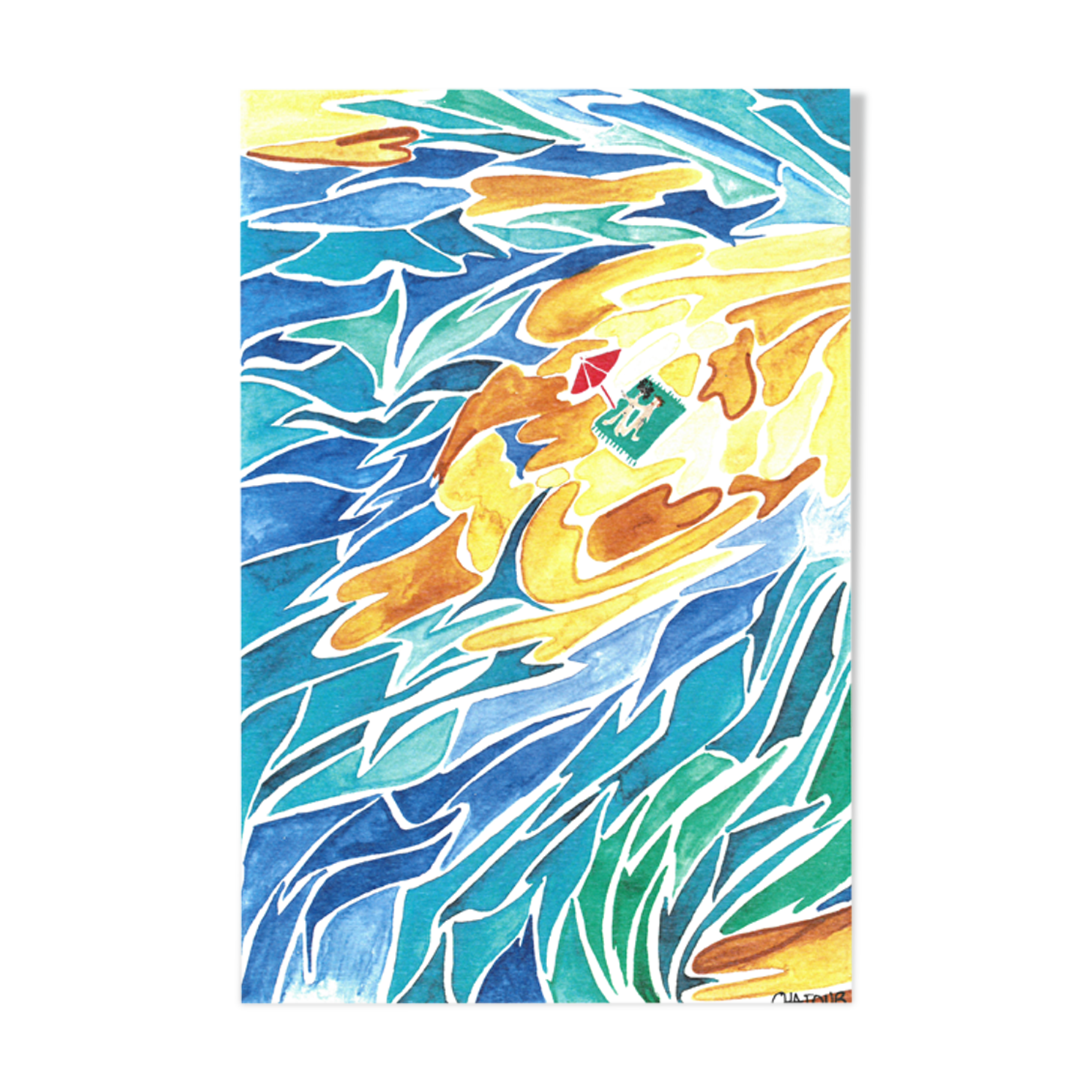 We crossed our island.