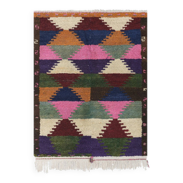 Tapis turc vintage fait main 115x145 cm