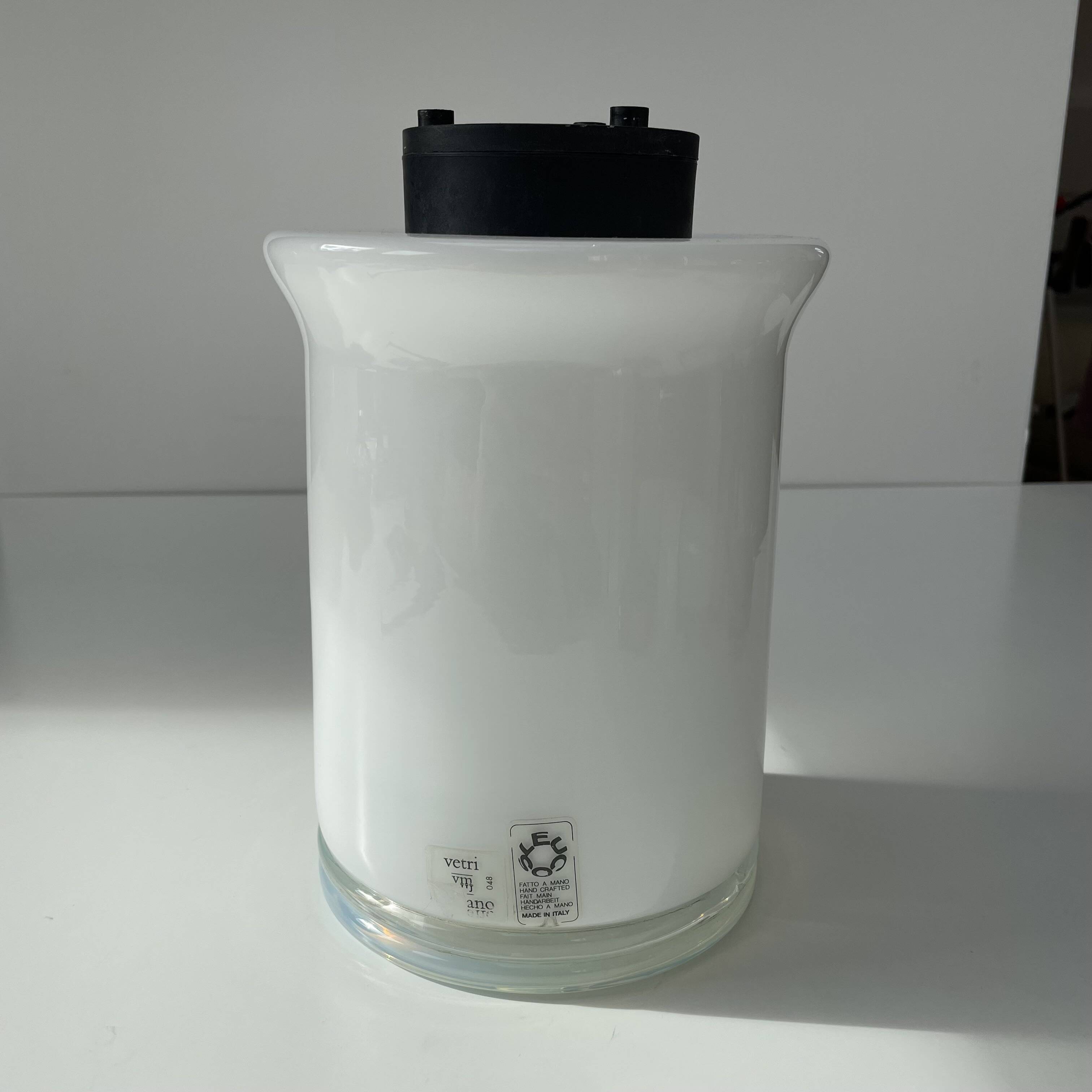 Leuco Murano Italy glass table lamp