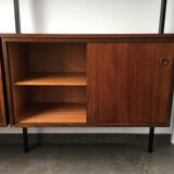 Scandinavian rosewood modular bookcase Pira Mobel system year 60