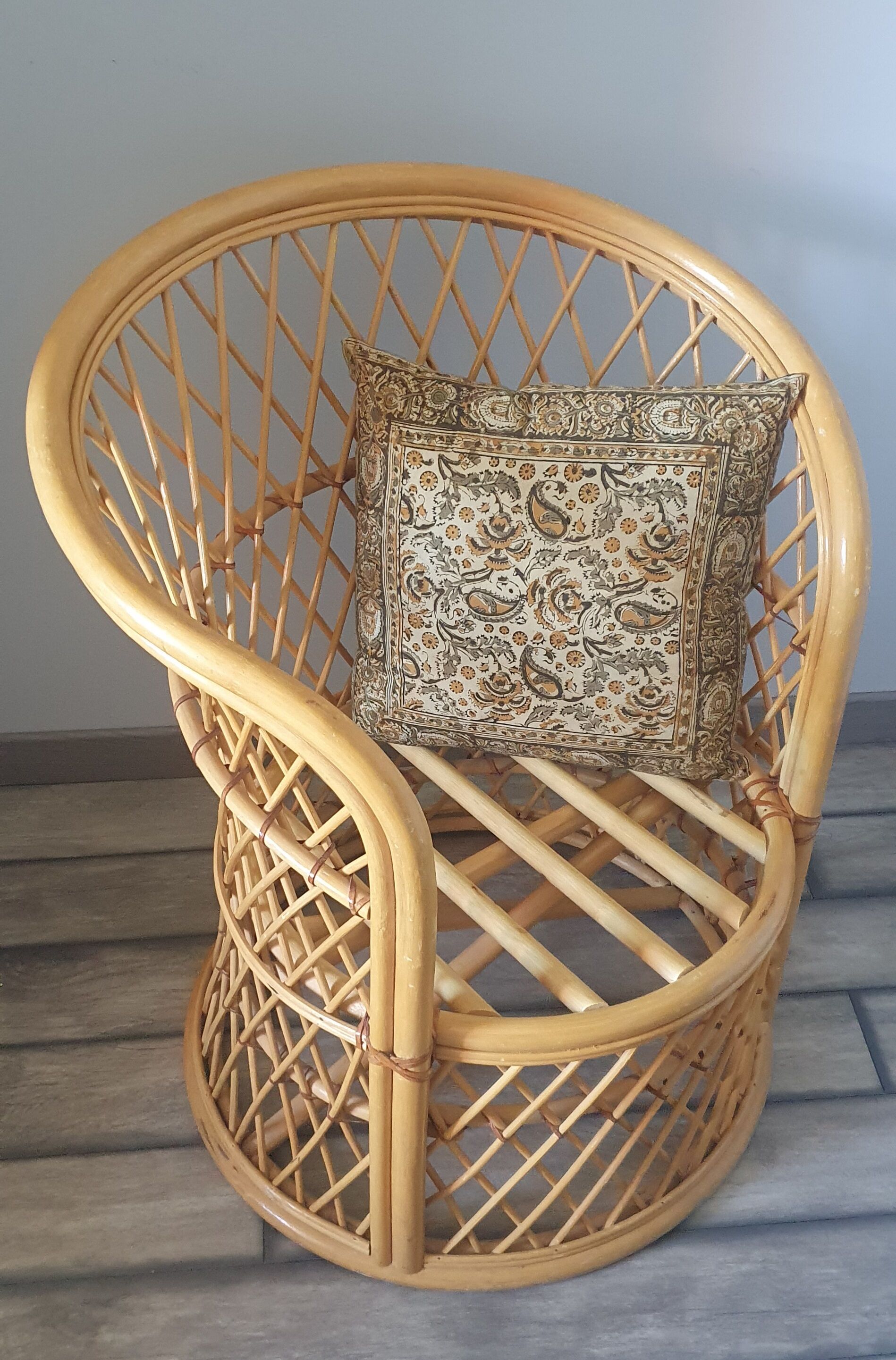 Rattan armchair