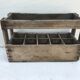 Former wooden wine box 10 bottles marking 10/64 vintage