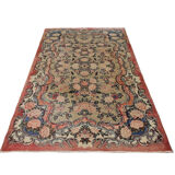 Hand-knotted vintage persian mohajeran area rug 125x215cm