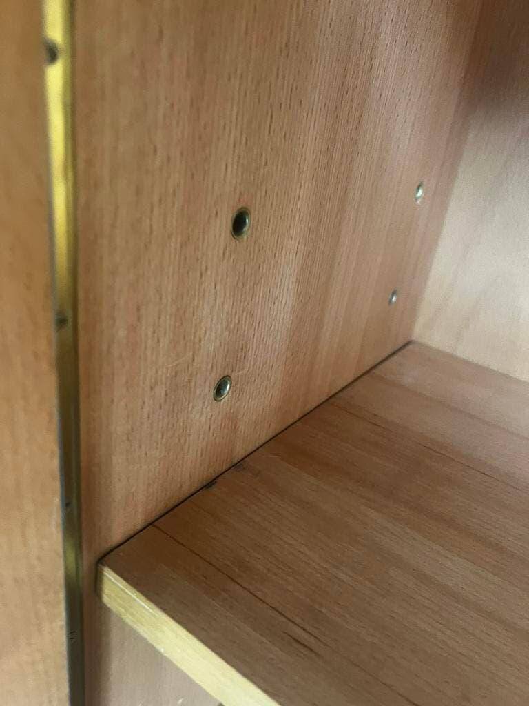 Vintage shallow wooden armoire / WK Môbel armoire