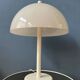 White Mid-Century Dijkstra mushroom table lamp