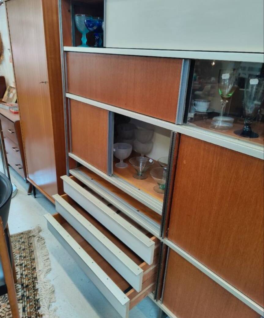 Georges Frydman Library. Signed EFA furniture.