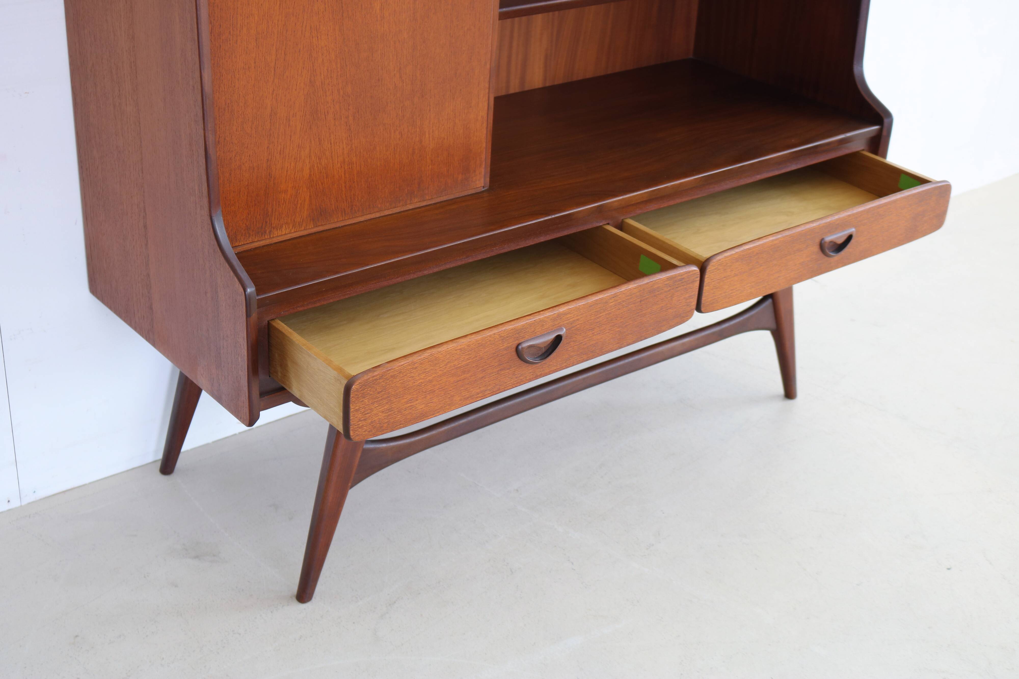 Vintage teak bookcase by Louis van Teeffelen