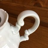 White porcelain teapot