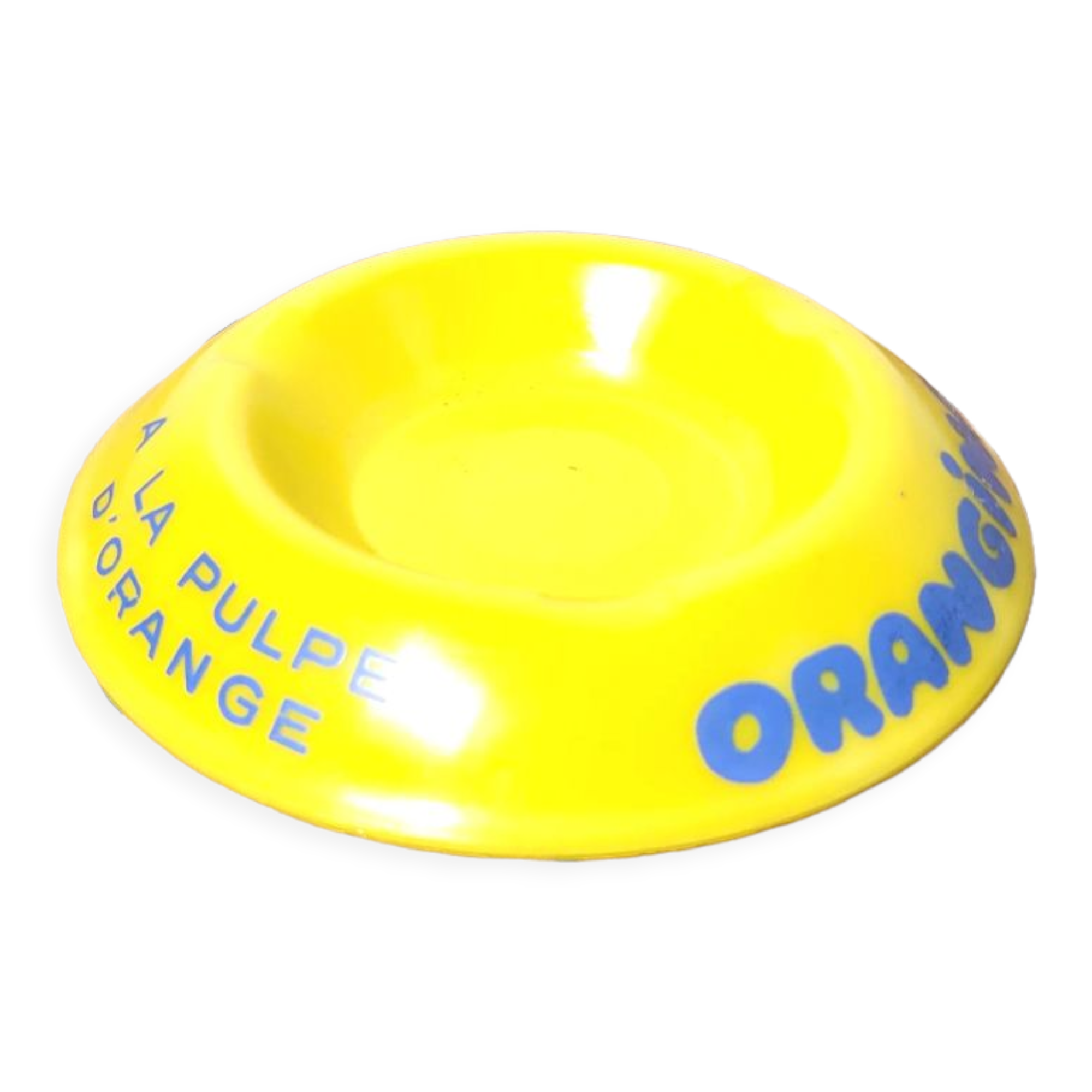 Orangina bistro ashtray in opaline