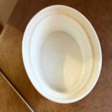 Oven dish in porcelain shaped like a pheasant