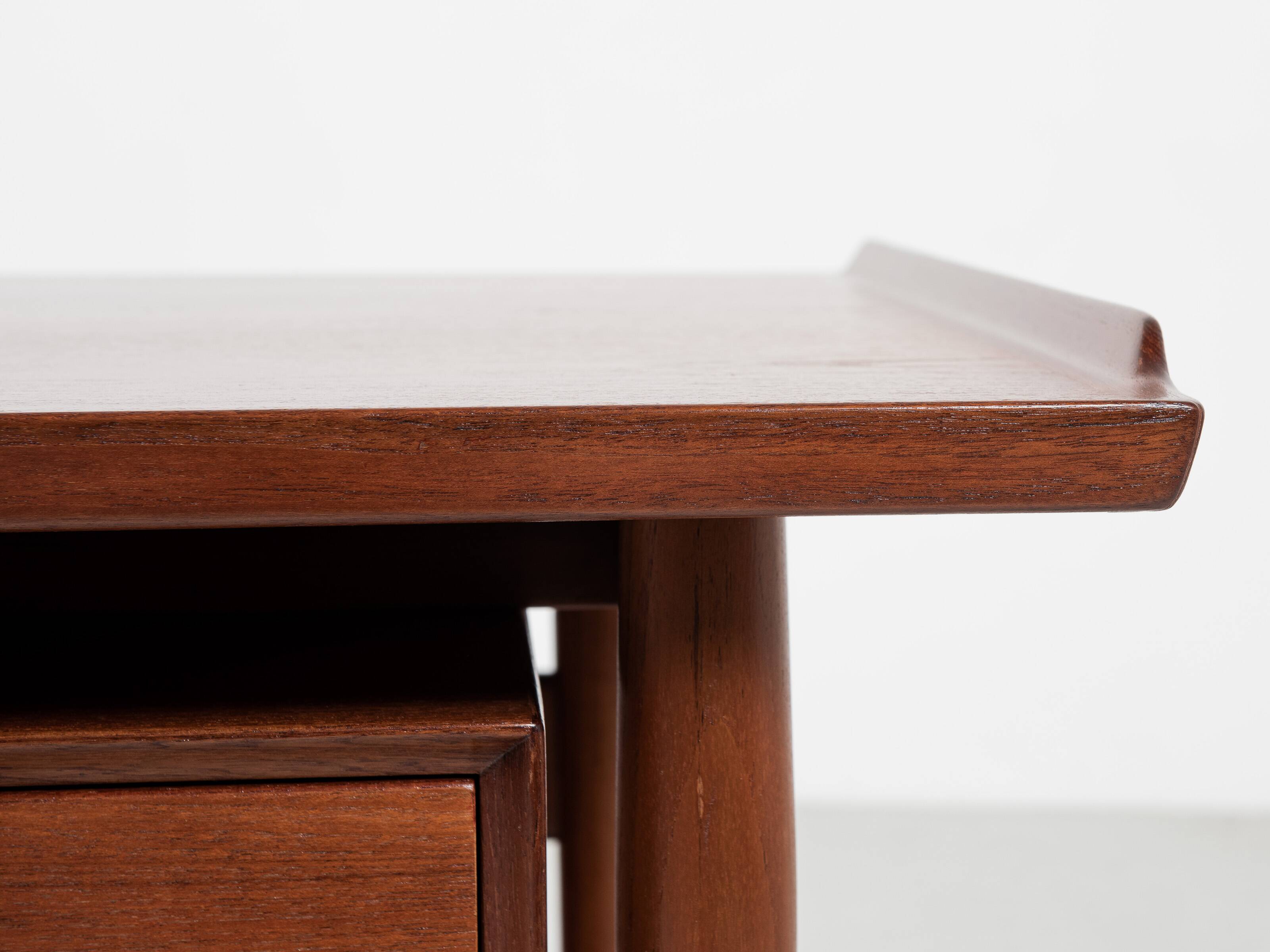 Midcentury Danish desk in teak by Arne Vodder for Sibast 1960s - 180cm