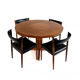 Table danoise en teck extensible vintage des années 60