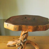 Table low trunk with feet/legs roots