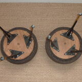 Pair of stools / poufs