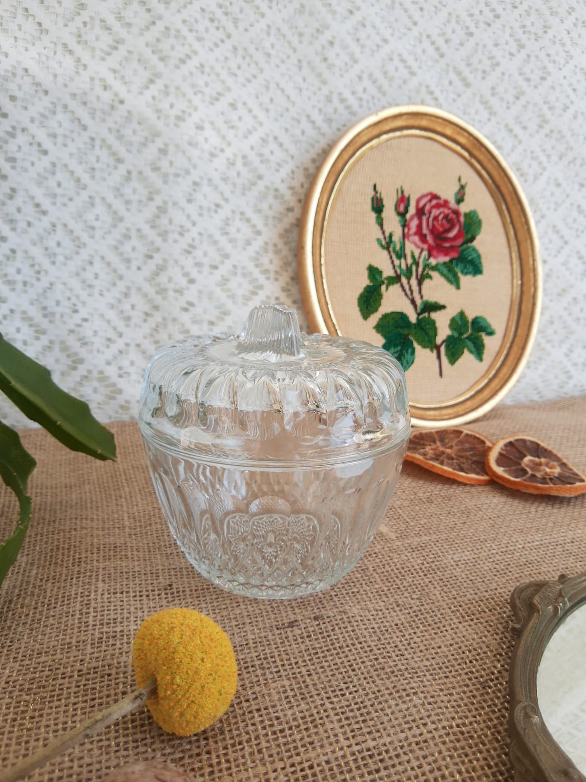 Candy maker in chiseled glass Reims France