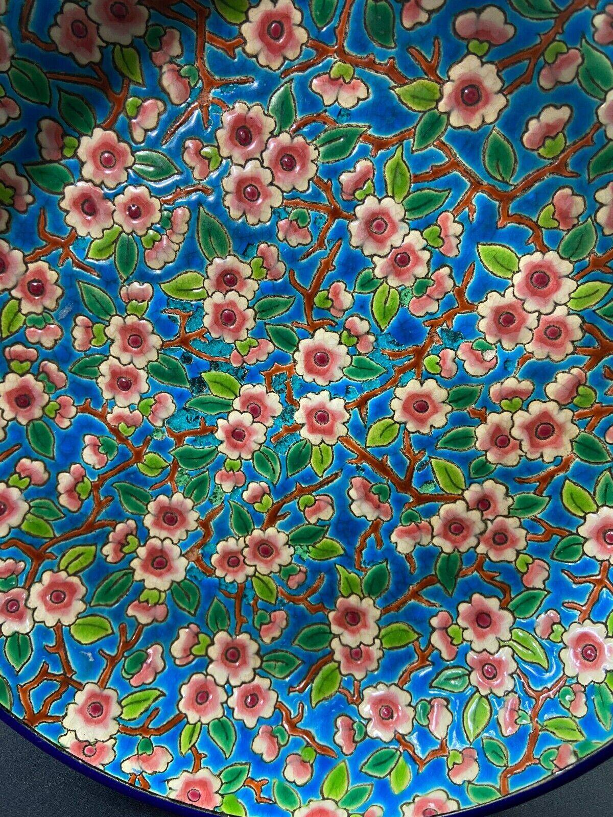 Longwy earthenware hollow salad bowl