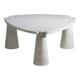 White Carrara Marble Eros Coffee Table by Angelo Mangiarotti for Skipper, 1990s