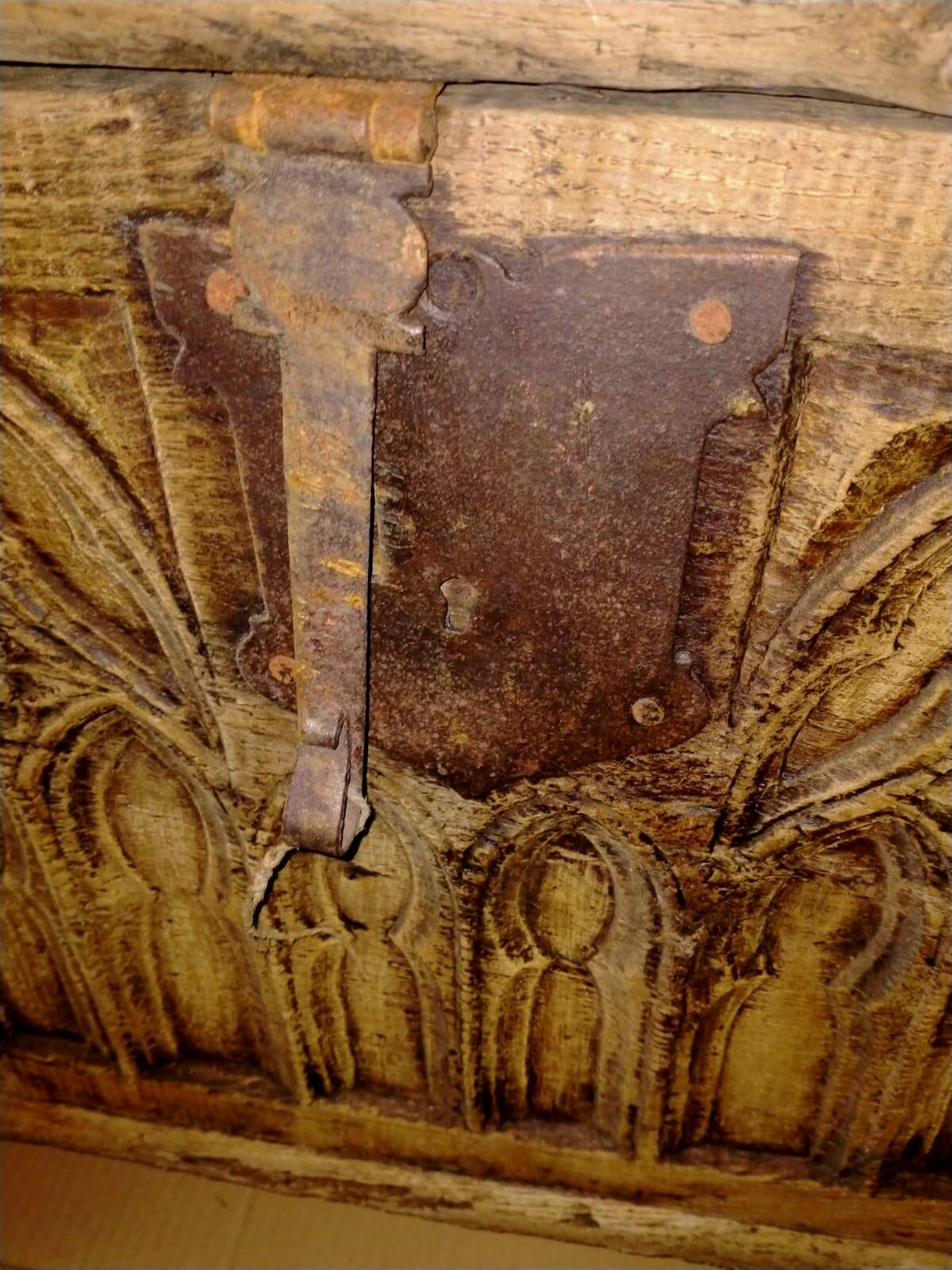 Ancient Gothic chest