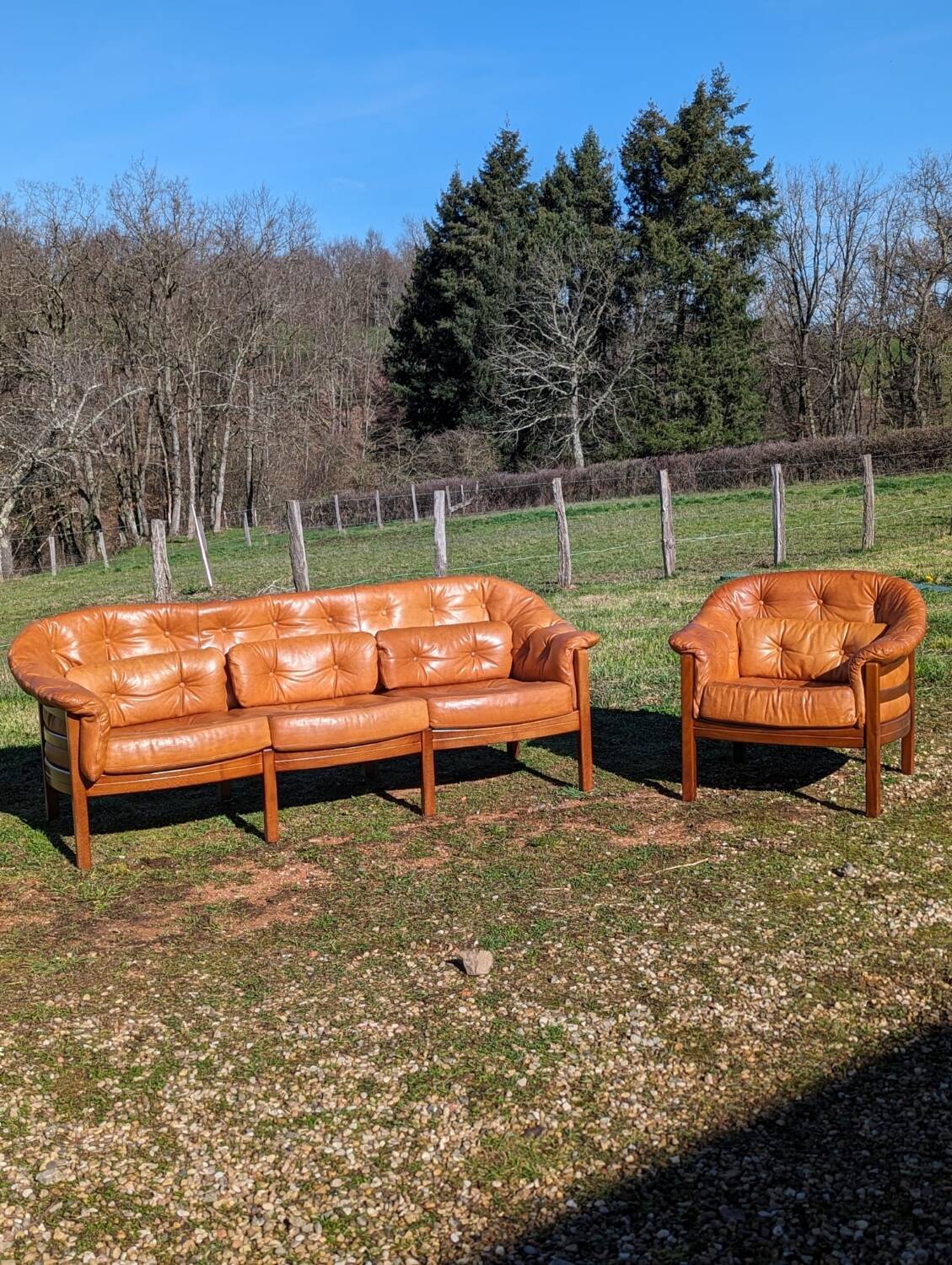 Arne Norell sofa and armchair